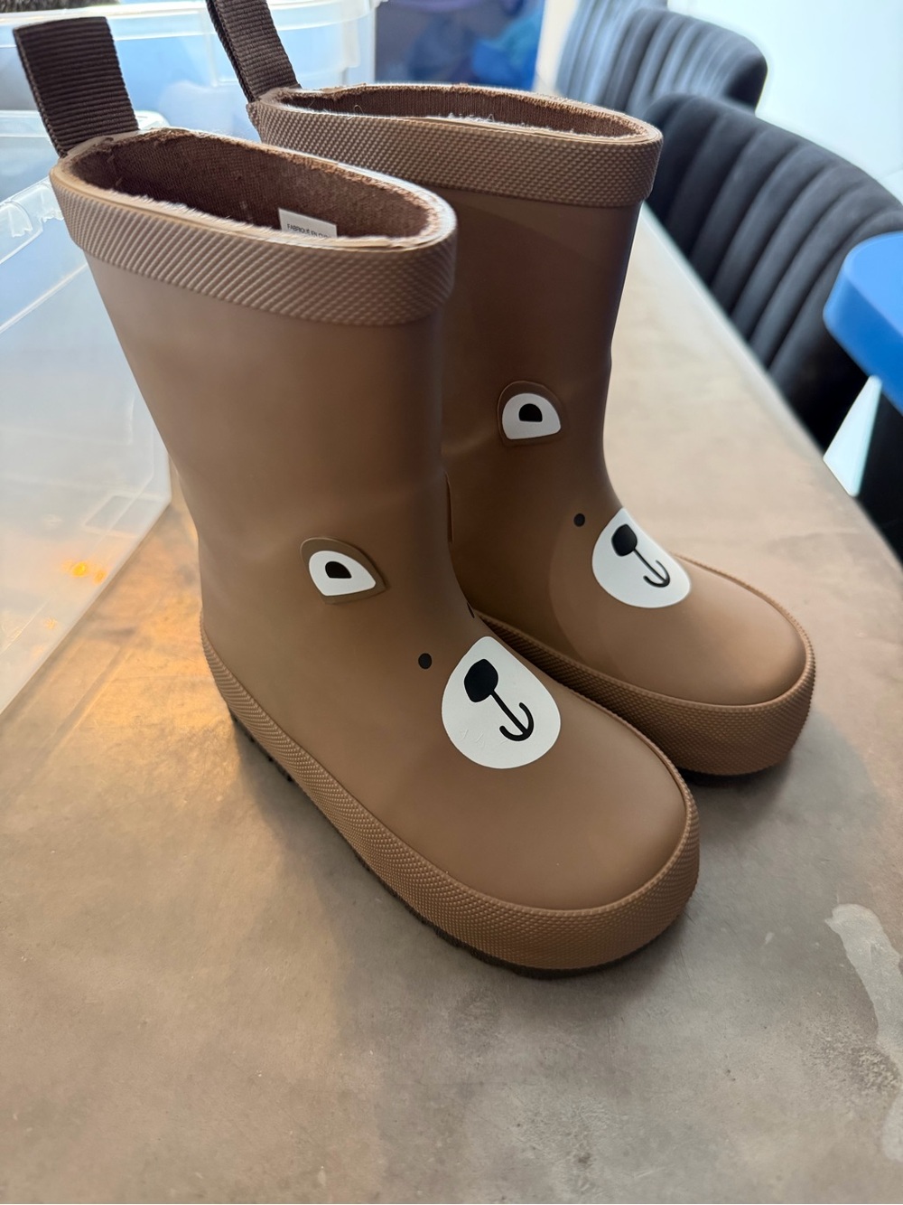 Baby Brown Bear Rain Boots